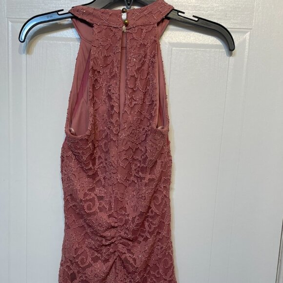 Le Chateu pink lace dress - Picture 3 of 4